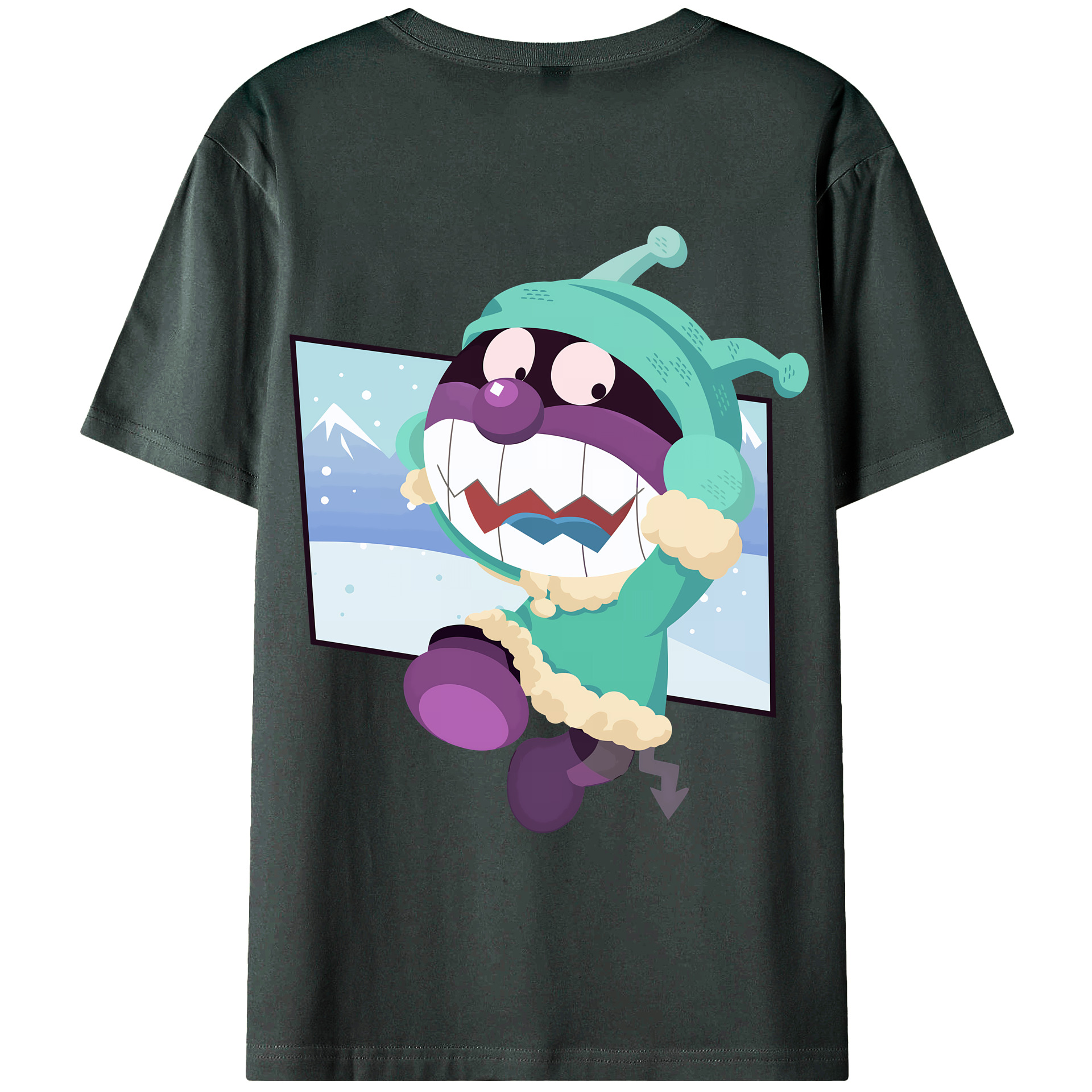 （画像用） アンパンマン Anpanman 綿100％ メンズ半袖Tシャツ（バックプリント） 通気性
